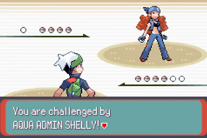 Aqua Admin Shelly arrives for a battle